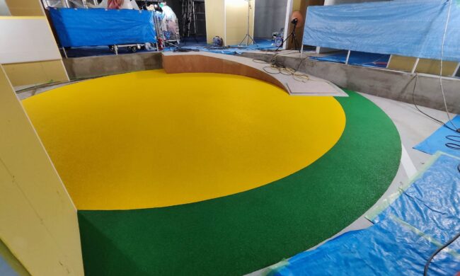 ゴムチップ舗装　ソフトグラウンド　標準タイプ　砂場枠タイプ