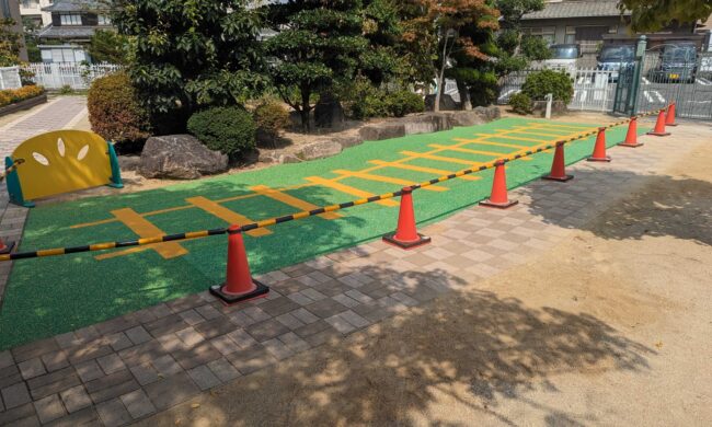 ソフトグラウンド　厚塗りタイプ　ゴムチップ舗装