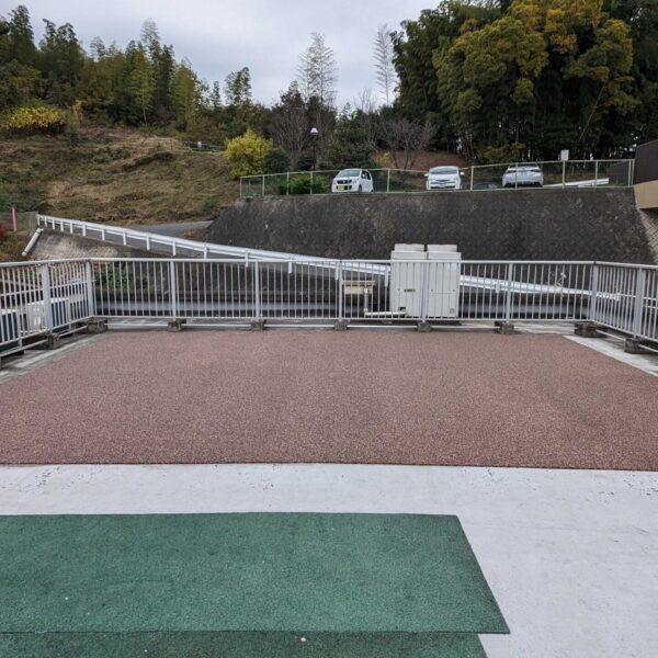 岡山県笠岡市 保育施設 ゴムチップ舗装 ソフトグラウンド