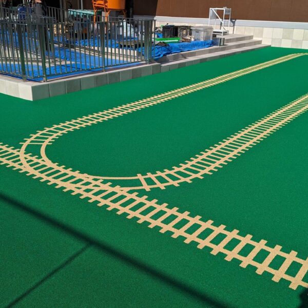 高知県高松市 公共施設 ゴムチップ舗装 ソフトグラウンド