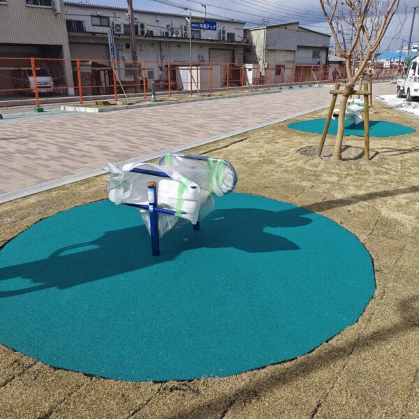 大阪府守口市 公園施設9 ゴムチップ舗装 ソフトグラウンドシリーズ