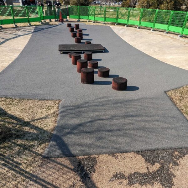 徳島県松茂町 公園施設4 ゴムチップ舗装 ソフトグラウンド