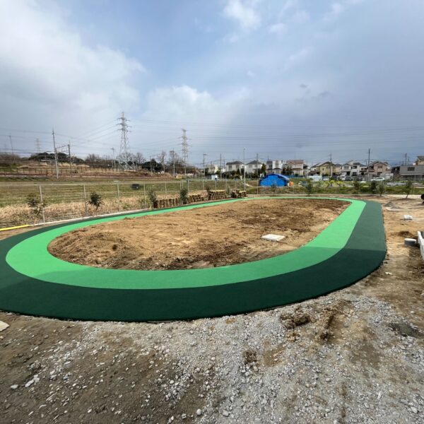 大阪府富田林市 保育施設 ゴムチップ舗装 ソフトグラウンドシリーズ