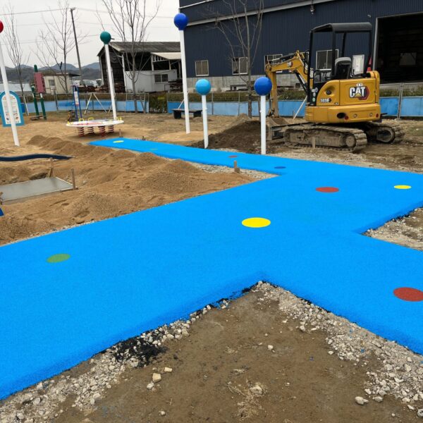 広島県尾道市 公園施設4 ゴムチップ舗装 ソフトグラウンドシリーズ