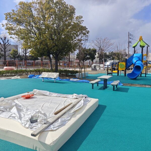 大阪府守口市 公園施設6 ゴムチップ舗装 ソフトグラウンドシリーズ
