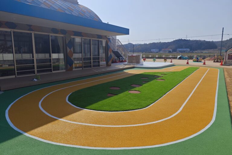 兵庫県小野市 保育施設5 ゴムチップ舗装 ソフトグラウンドシリーズ