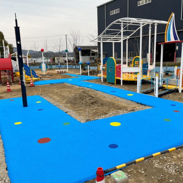 広島県尾道市 公園施設11 ゴムチップ舗装 ソフトグラウンドシリーズ
