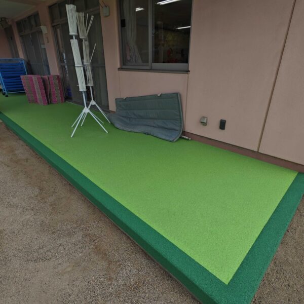 岡山県倉敷市保育施設2 ゴムチップ舗装 ソフトグラウンド