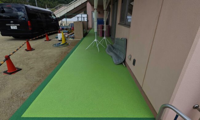 ゴムチップ舗装　ソフトグラウンド