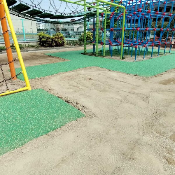 岡山県岡山市 保育施設4 ゴムチップ舗装 ソフトグラウンド