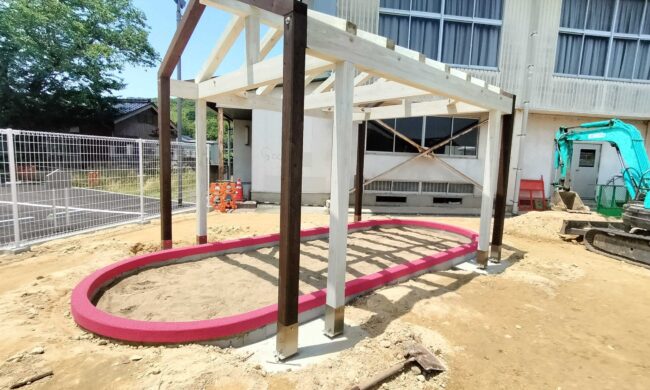 ゴムチップ舗装　ソフトグラウンド