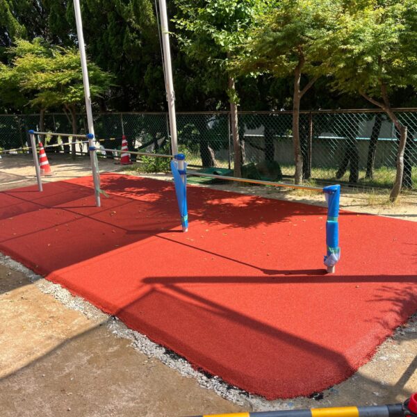 神戸市須磨区 保育施設7 ゴムチップ舗装 ソフトグラウンド