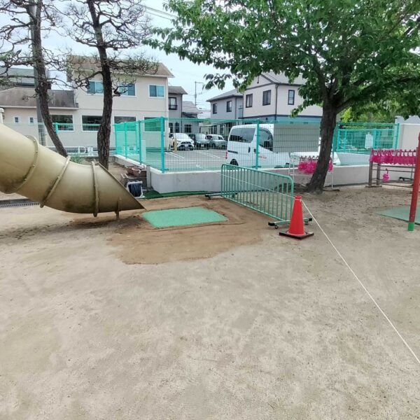 岡山県岡山市 保育施設5 ゴムチップ舗装 ソフトグラウンド