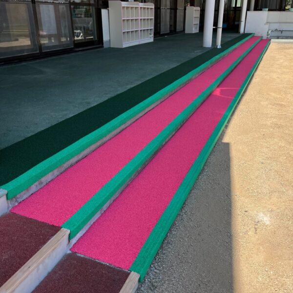 岡山県和気町 保育施設4 ゴムチップ舗装 ソフトグラウンド