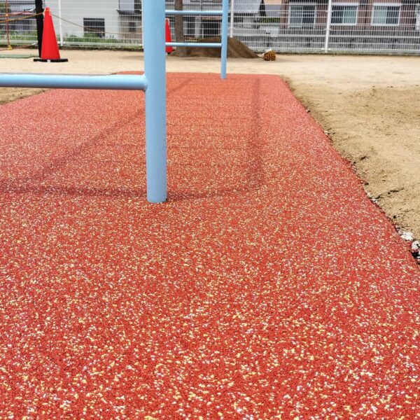 岡山県岡山市 保育施設 ゴムチップ舗装 ソフトグラウンド