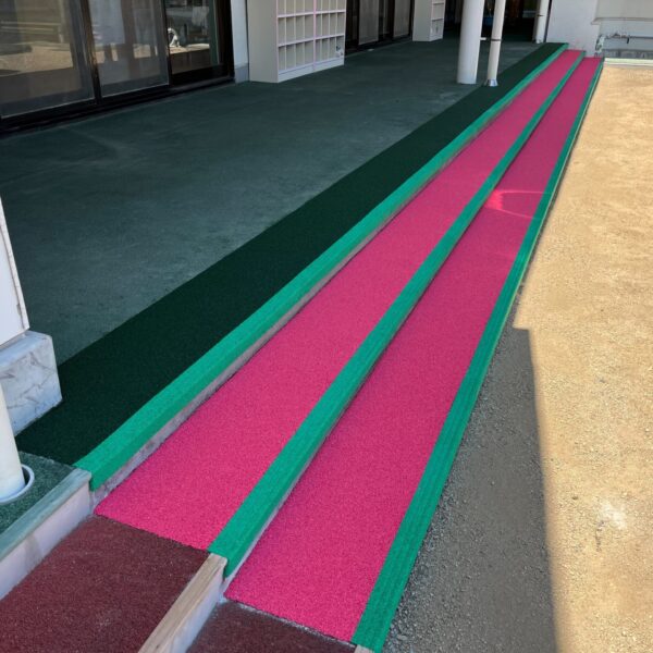 岡山県和気町 保育施設3 ゴムチップ舗装 ソフトグラウンド