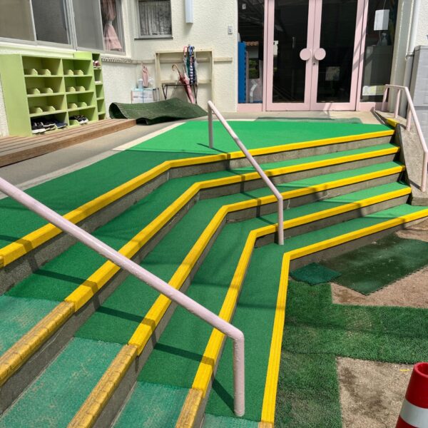 神戸市須磨区 保育施設2 ゴムチップ舗装 ソフトグラウンド