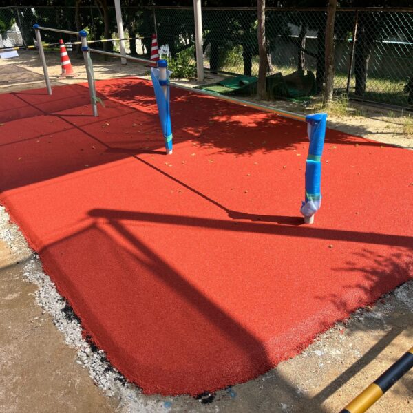 神戸市須磨区 保育施設6 ゴムチップ舗装 ソフトグラウンド