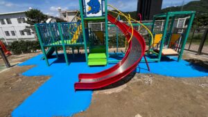 ゴムチップ舗装 ソフトグラウンド 現場施工