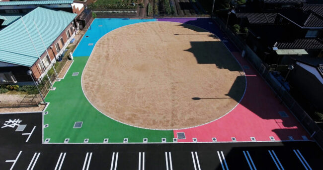 ゴムチップ舗装　ソフトグラウンド標準タイプ