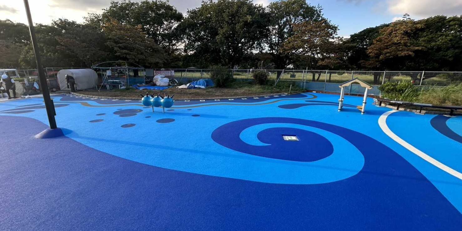 ゴムチップ舗装　ソフトグラウンド厚塗りタイプ