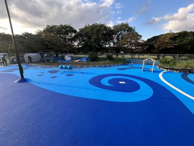 ゴムチップ舗装　ソフトグラウンド厚塗りタイプ