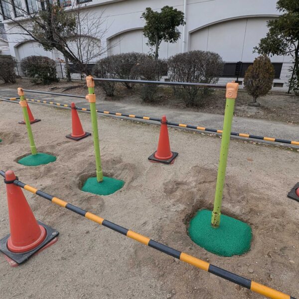 兵庫県明石市　ゴムチップ舗装　ソフトグラウンド　ゴムチップ