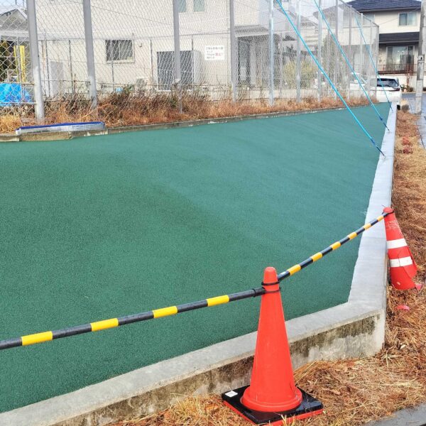 ソフトグラウンド標準タイプ　ゴムチップ　ゴムチップ舗装