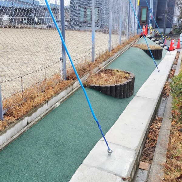 ソフトグラウンド標準タイプ　ゴムチップ　ゴムチップ舗装