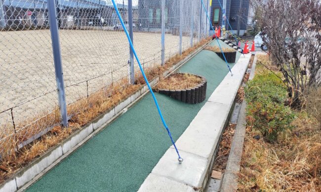 ソフトグラウンド標準タイプ　ゴムチップ　ゴムチップ舗装