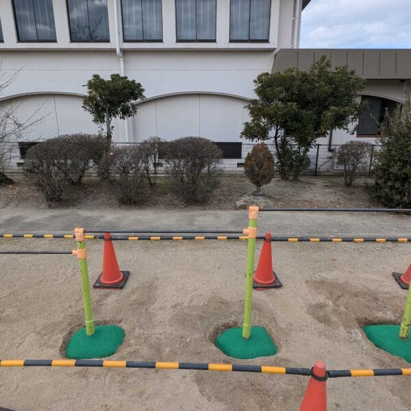兵庫県明石市　ゴムチップ舗装　ソフトグラウンド　ゴムチップ