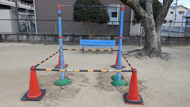 兵庫県明石市　ゴムチップ舗装　ソフトグラウンド　ゴムチップ