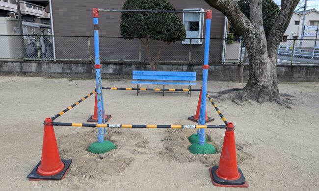 兵庫県明石市　ゴムチップ舗装　ソフトグラウンド　ゴムチップ