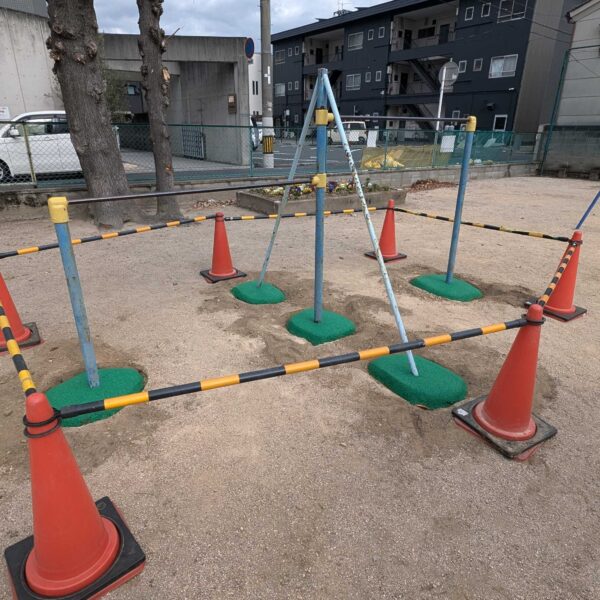 兵庫県明石市　ゴムチップ舗装　ソフトグラウンド　ゴムチップ