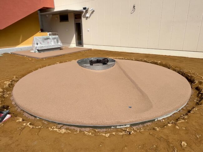 高知県高知市　ゴムチップ舗装　ソフトグラウンド