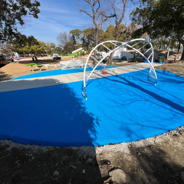 大阪府吹田市　ゴムチップ舗装