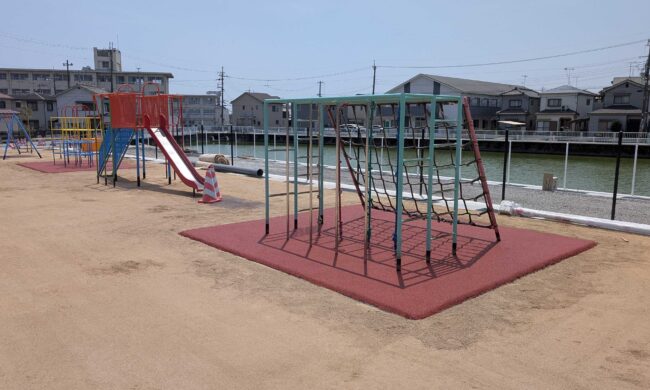 兵庫県播磨町ゴムチップ舗装