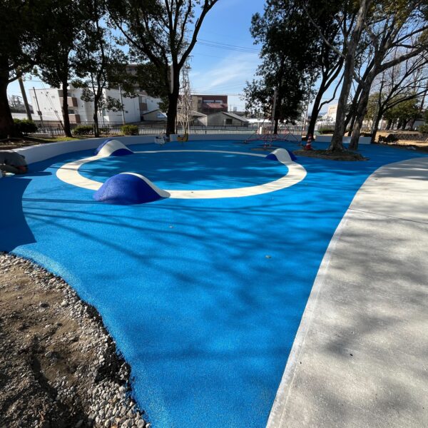 大阪府吹田市　ゴムチップ舗装