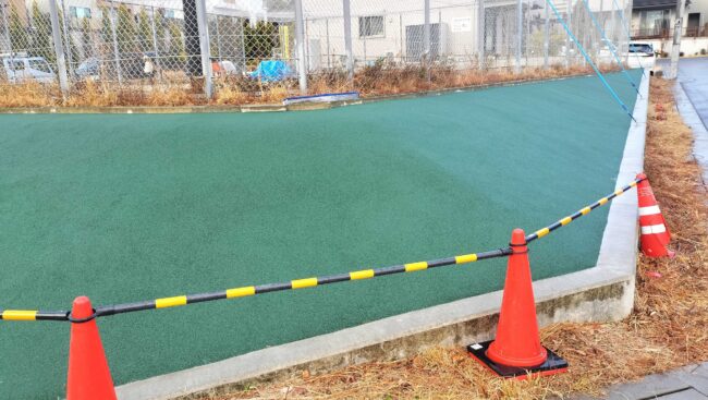大阪府箕面市　ゴムチップ舗装