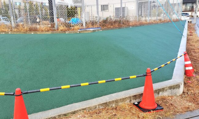 大阪府箕面市　ゴムチップ舗装