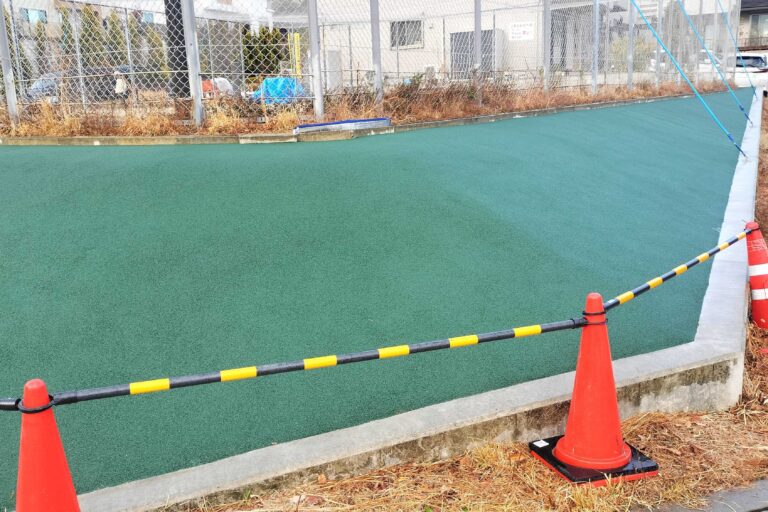 大阪府箕面市　ゴムチップ舗装