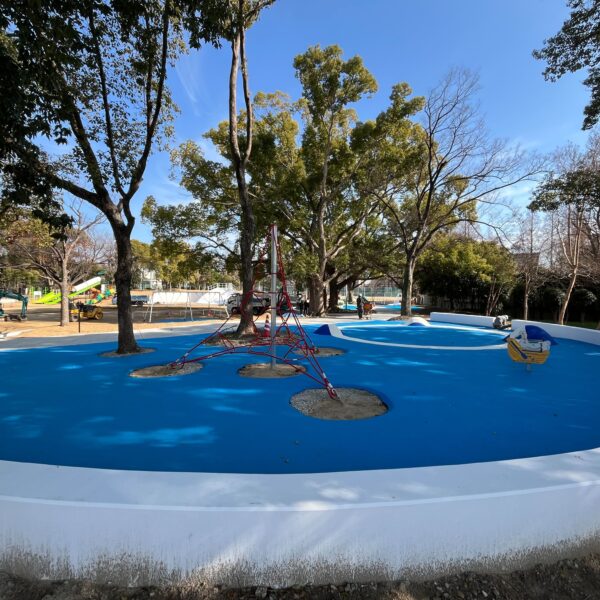 大阪府吹田市　ゴムチップ舗装