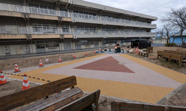 ゴムチップ舗装　ソフトグラウンド標準タイプ