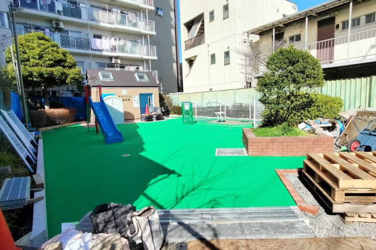 東京都江東区 公園施設2 ゴムチップ舗装 ソフトグラウンド厚塗りタイプ