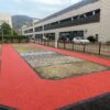 ゴムチップ舗装　ゴムチップ現場施工タイプ　標準タイプ　リハビリ　機能回復　和歌山県和歌山市　人にやさしい施工