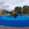 ゴムチップ舗装　大阪府ゴムチップ舗装　ソフトグラウンド　厚塗りタイプ　公園施設