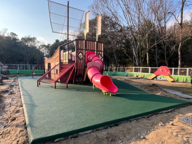 ゴムチップ舗装　奈良県　ソフトグラウンド厚塗りタイプ