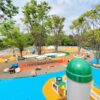 公園施設　子供遊び場　遊び広場　お出かけ　家族　安心　安全　ｺﾞﾑﾁｯﾌﾟゴムチップ　ソフトグラウンド　ゴムチップ舗装　カラーゴムチップ　